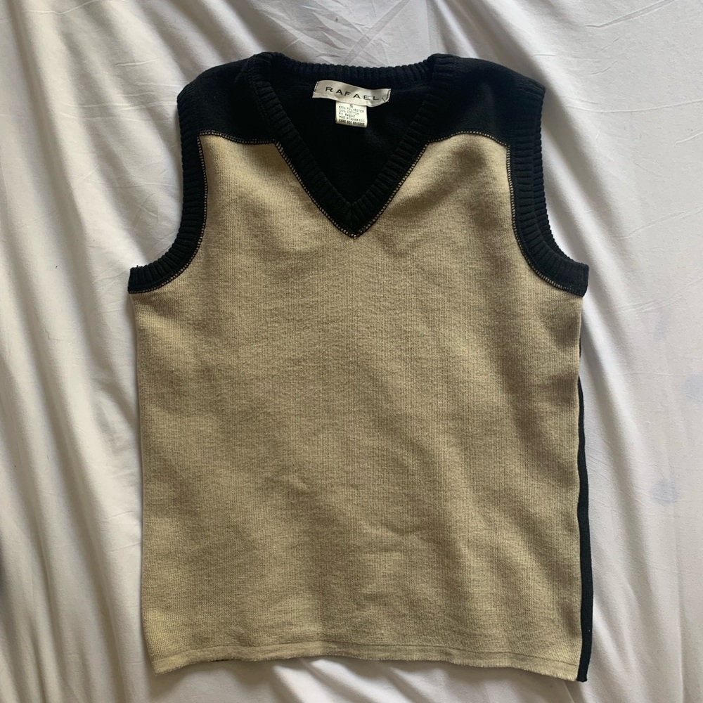 Rafael dual colored sweater vest